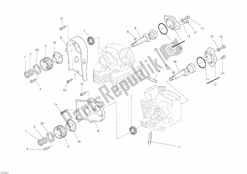 Tutte le parti per il Albero A Camme del Ducati Monster 1100 S ABS 2010